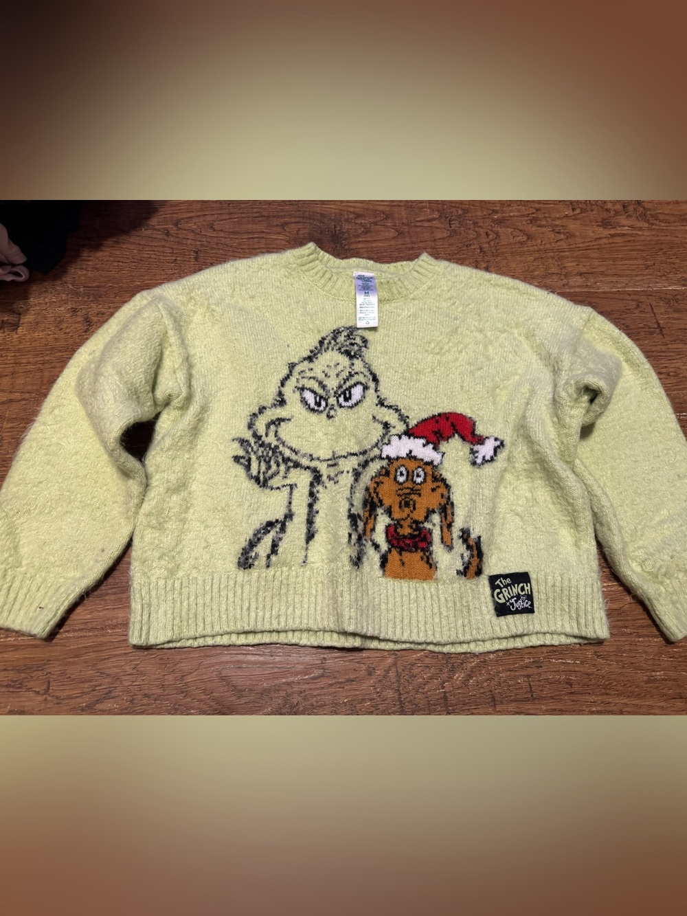 Girls justice the Grinch Sweater 8- 10